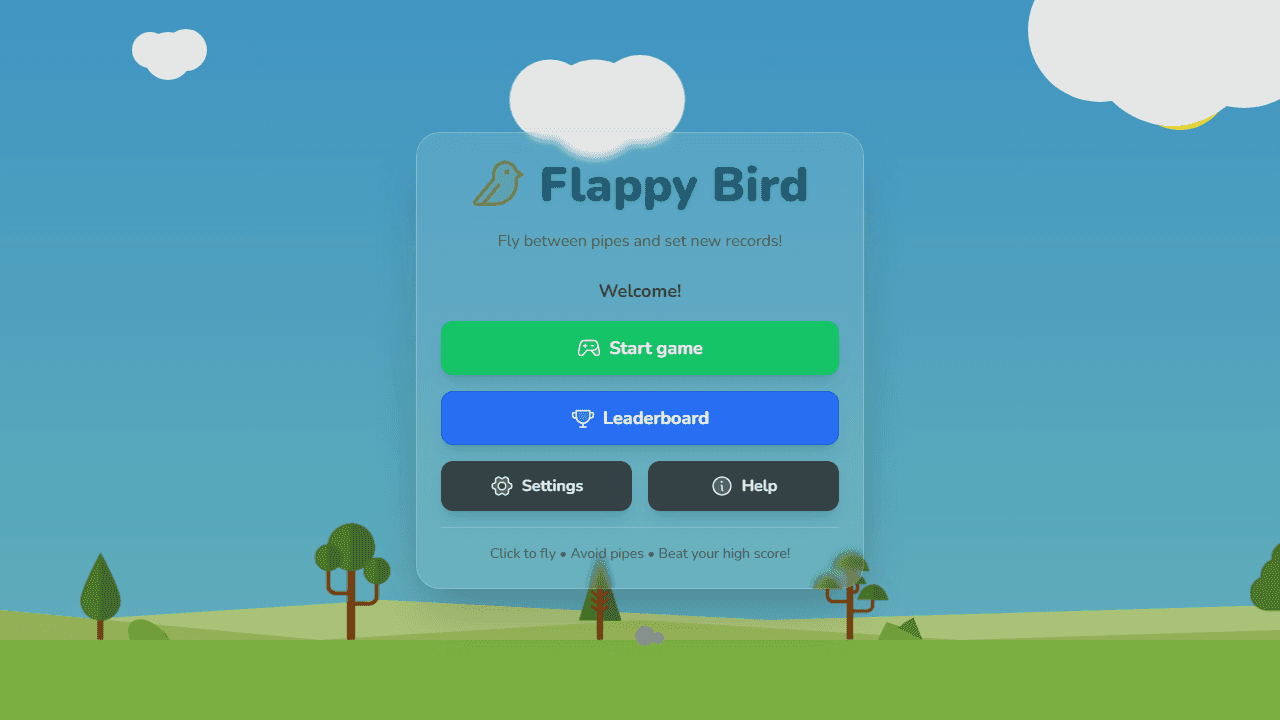 Скріншот проєкту flappy